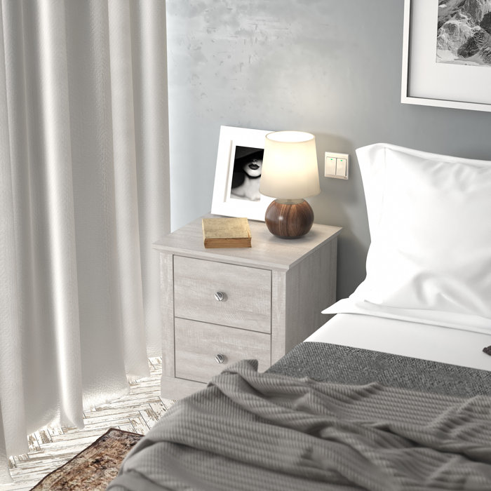 Kepner 2 Drawer Nightstand & Reviews Wayfair